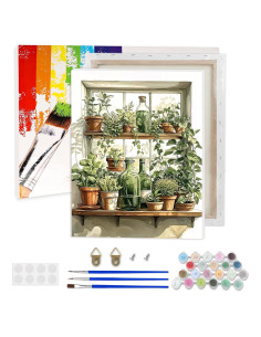 Kit de Pintura por Números Lxmsja 40x30 cm Acrílica Adultos