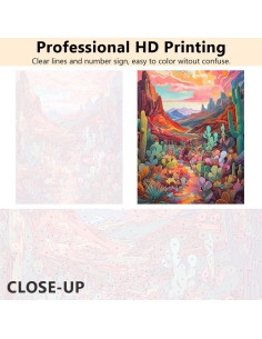 Kit de Pintura por Números TUMOVO 40x50 cm Suculentas 2