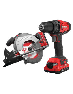 Kit de Herramientas Eléctricas Cordless Craftsman V20 con Taladro y Sierra Circular