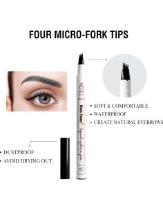 Lápiz de Cejas Music Flower Negro 04 a Prueba de Agua 2