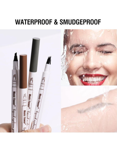 Lápiz de Cejas Music Flower Negro 04 a Prueba de Agua