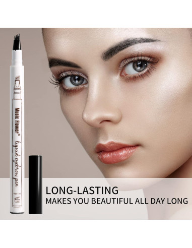 Lápiz de Cejas Music Flower Negro 04 a Prueba de Agua