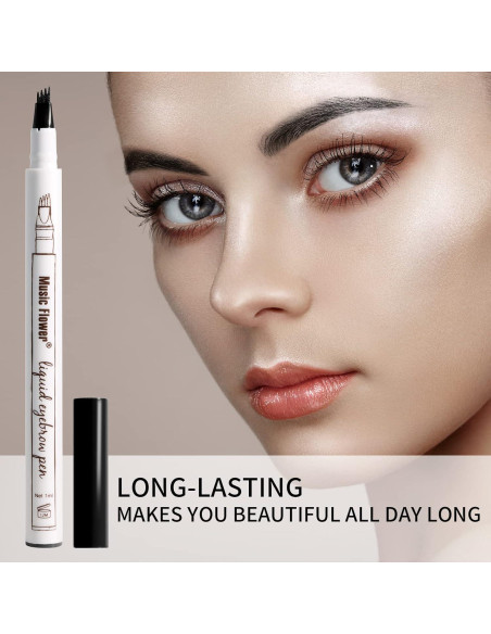 Lápiz de Cejas Music Flower Negro 04 a Prueba de Agua Lápiz de Cejas Music Flower Negro 04 a Prueba de Agua