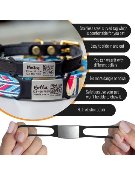 Etiqueta de identificación para mascotas PAWNIMALS con QR