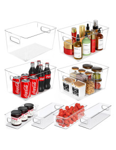 Contenedores de Almacenamiento Plástico Transparente 8 Piezas - SKTKSE