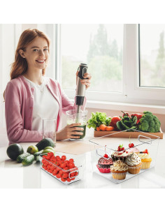 Contenedores de Almacenamiento Plástico Transparente 8 Piezas - SKTKSE 2