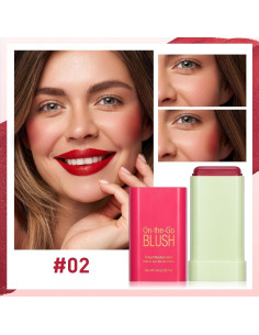 Bastón de Rubor en Crema BEFIVECOK 17g Rojo Caliente 2