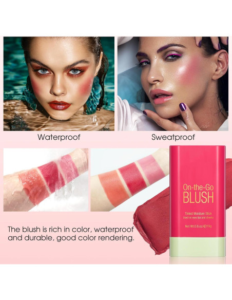 Bastón de Rubor en Crema BEFIVECOK 17g Rojo Caliente Bastón de Rubor en Crema BEFIVECOK 17g Rojo Caliente