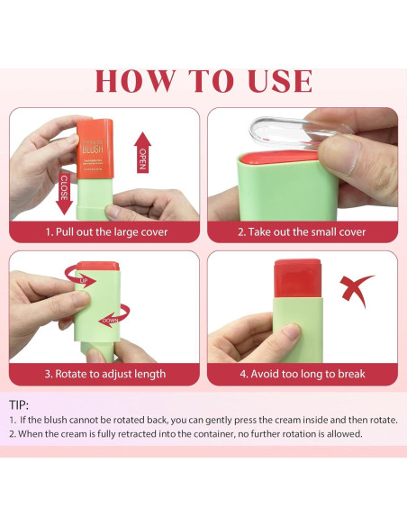 Bastón de Rubor en Crema BEFIVECOK 17g Rojo Caliente Bastón de Rubor en Crema BEFIVECOK 17g Rojo Caliente