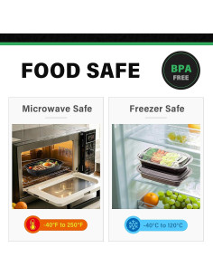 Contenedores de Comida WUHUIXOZ 32 oz - Paquete de 50 2