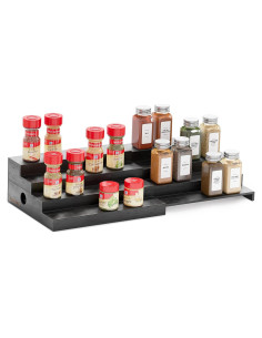 Organizador de Especias Expandible SpaceAid de Bambú 4 Niveles