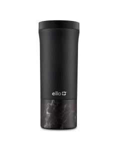 Taza de Viaje Ello Miri 16oz Acero Inoxidable Aislada Negra