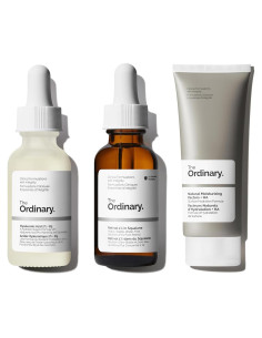 Set de Cuidado de la Piel The Ordinary - Retinol 1% 30ml, Ácido Hialurónico 30ml, Hidratantes 100ml