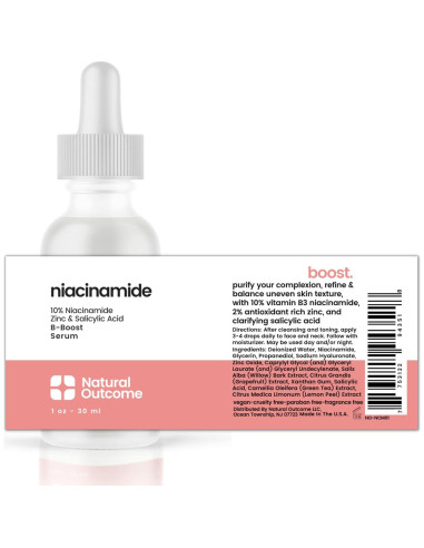 Suero de Niacinamida 10% Natural Outcome 30 ml - Antiacné