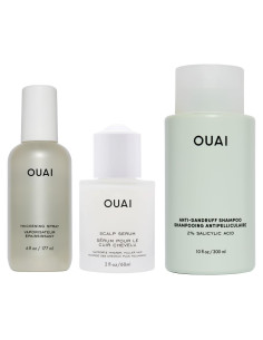 Paquete Ciudad del Cabo OUAI - Spray Engrosador, Suero y Champú Anticaspa
