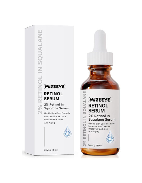 Suero de Retinol 2% MIZEEYE en Escualano 30ml Hidratante