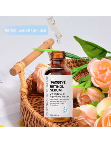 Suero de Retinol 2% MIZEEYE en Escualano 30ml Hidratante