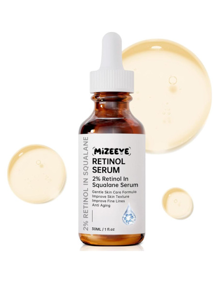 Suero de Retinol 2% MIZEEYE en Escualano 30ml Hidratante