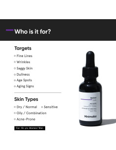 Sérum de Retinol 0.6% Minimalista 30 ml | Antienvejecimiento 2