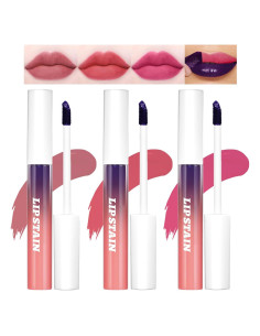 Juego de 3 Tintes de Labios Peel Off Bekoeen - Larga Duración