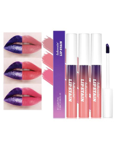 Juego de 3 Lápices Labiales Mate Peel Off Riroenst - Hidratantes