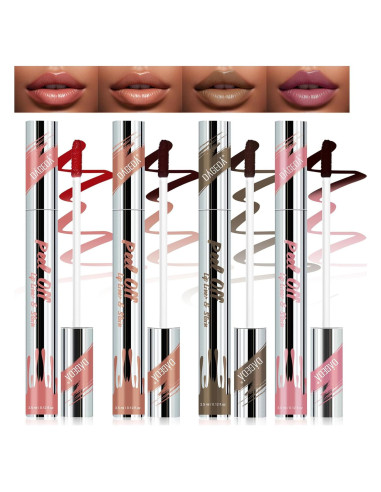 Set de Tinte Labial Despegable DAGEDA 4 Colores Mate 3.5ml