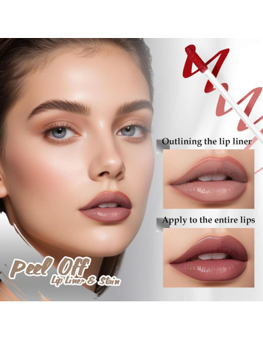 Set de Tinte Labial Despegable DAGEDA 4 Colores Mate 3.5ml