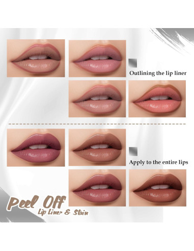 Set de Tinte Labial Despegable DAGEDA 4 Colores Mate 3.5ml