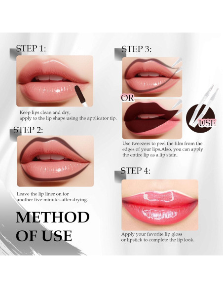 Set de Tinte Labial Despegable DAGEDA 4 Colores Mate 3.5ml