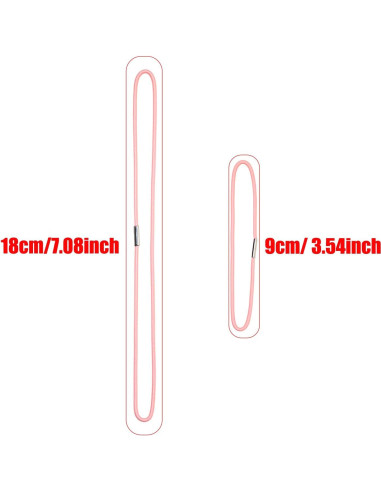 Bandas Elásticas Mini Skater 20Pcs A5 y Pasaporte Rosa