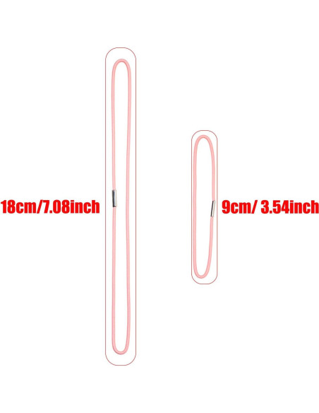 Bandas Elásticas Mini Skater 20Pcs A5 y Pasaporte Rosa