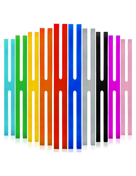 Bandas de Goma de Silicona Multicolor Outus - 20 Piezas