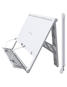 Soporte de Libro Ajustable Readaeer Blanco 30x22 cm Ligero