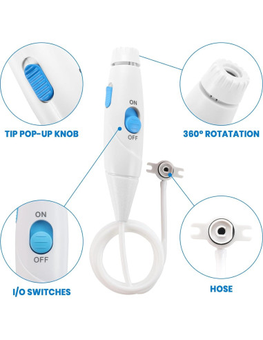 Conjunto de Manguera y Mango de Repuesto Waterpik WP-660/670