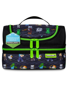 Bolsa de Almuerzo Aislada Minecraft para Niños - Creeper Negro