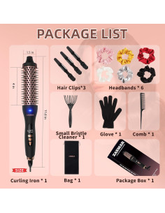 Cepillo Térmico Redondo ZASMAR 1.5" Cerámica 10 Temperaturas 2