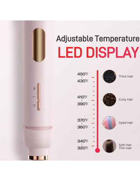 Plancha de Vapor LENA H11, Alisado Profesional con Titanio