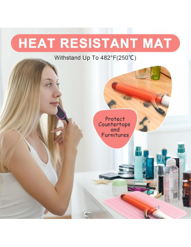 Alfombrilla de Silicona Resistente al Calor Suafrnut 30x22cm