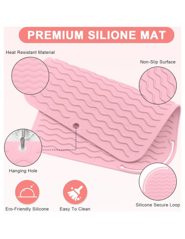 Alfombrilla de Silicona Resistente al Calor Suafrnut 30x22cm