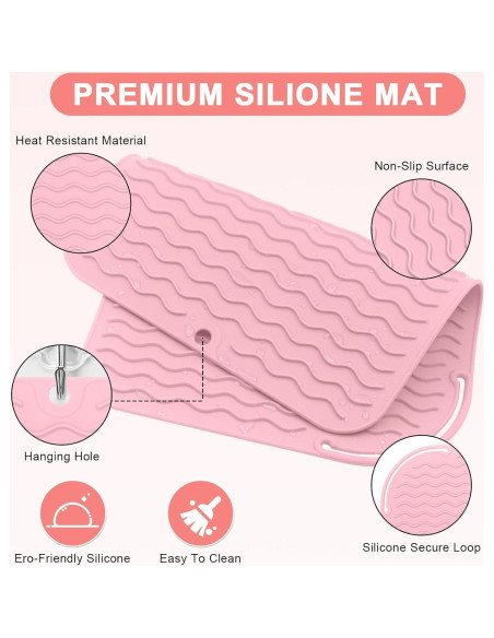 Alfombrilla de Silicona Resistente al Calor Suafrnut 30x22cm