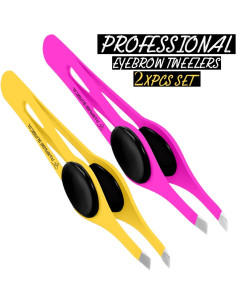 Pinzas de Cejas Profesionales Rampage Surgical Set 2 y 3 Pcs 2