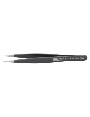 Pinzas KNIPEX ESD Rectas 13.34 cm Acero Inoxidable Negro