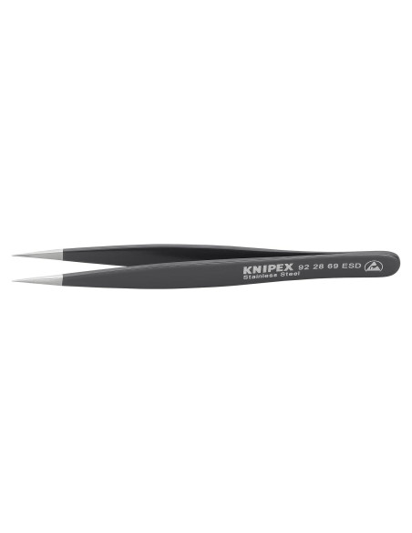 Pinzas KNIPEX ESD Rectas 13.34 cm Acero Inoxidable Negro