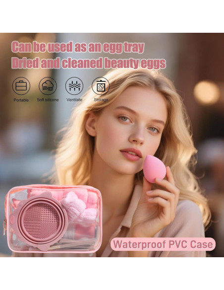 Conjunto de Brochas de Maquillaje BS-MALL 34 Pcs con Estuche Rosado Conjunto de Brochas de Maquillaje BS-MALL 34 Pcs con Estuche Rosado