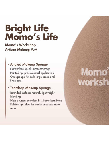 Juego de Esponjas de Maquillaje Momo's Workshop 2 Piezas