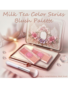 Paleta de Rubor Mate Kootinn 3 Tonos con Brocha 14.9x9cm 2