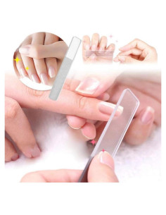 Juego de limas de uñas de cristal Shuiniba 9cm - 2 paquetes