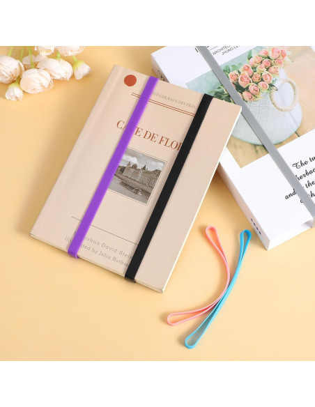 24 Bandas de Silicona Coloridas Quilax - 2 Tamaños, 12 Colores