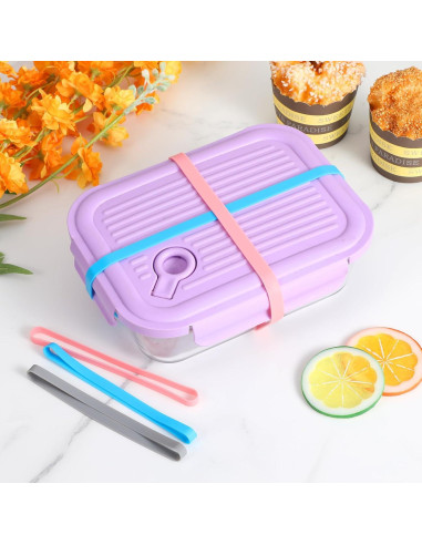 24 Bandas de Silicona Coloridas Quilax - 2 Tamaños, 12 Colores