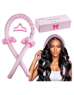 Rizador de Cabello Sin Calor ShenZhen - Rulos Grandes Rosa